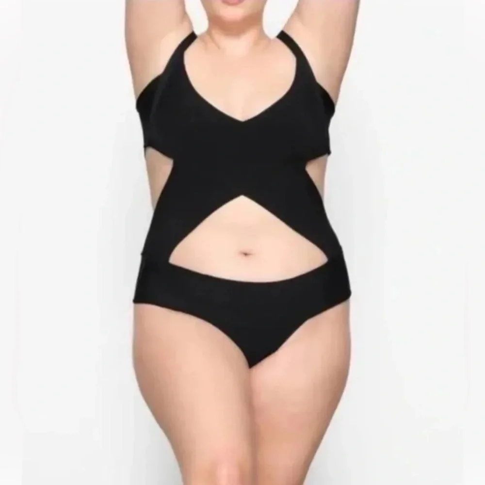 SKIMS Knit Black Monokini